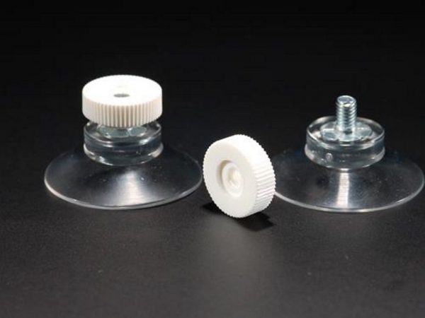 Suction cup for hard PVC signs