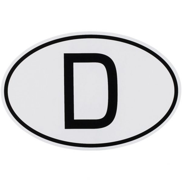 Symbol-Aufkleber "D-Schild"